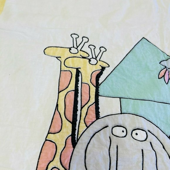 vintage Boynton cat nursery wall hanging quilted handmade kids kitty Meow - Picture 8 of 12